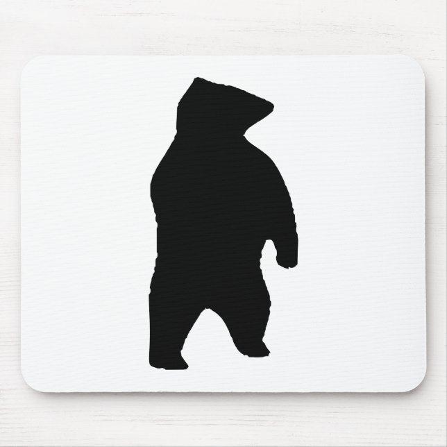 Bear Silhouette Mouse Mat (Front)