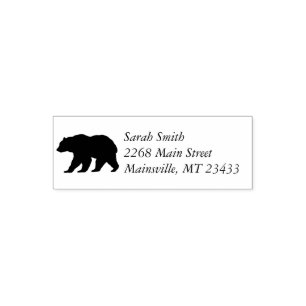 Bear Silhouette Self-inking Stamp