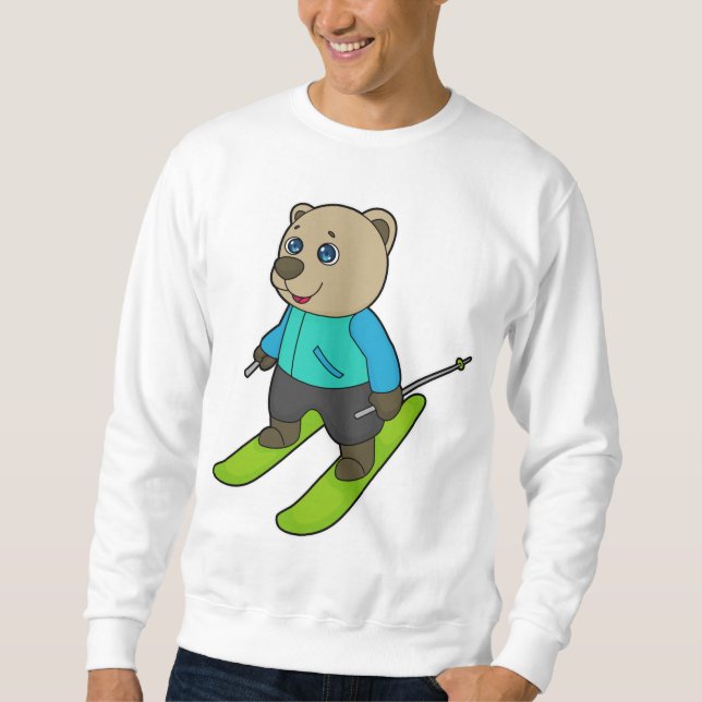 Bear Skier Ski Sweatshirt (Front)