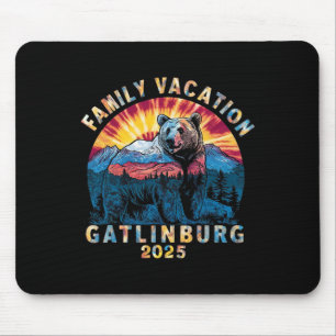 Bear Souvenir Family Vacation Tennessee Gatlinburg Mouse Mat