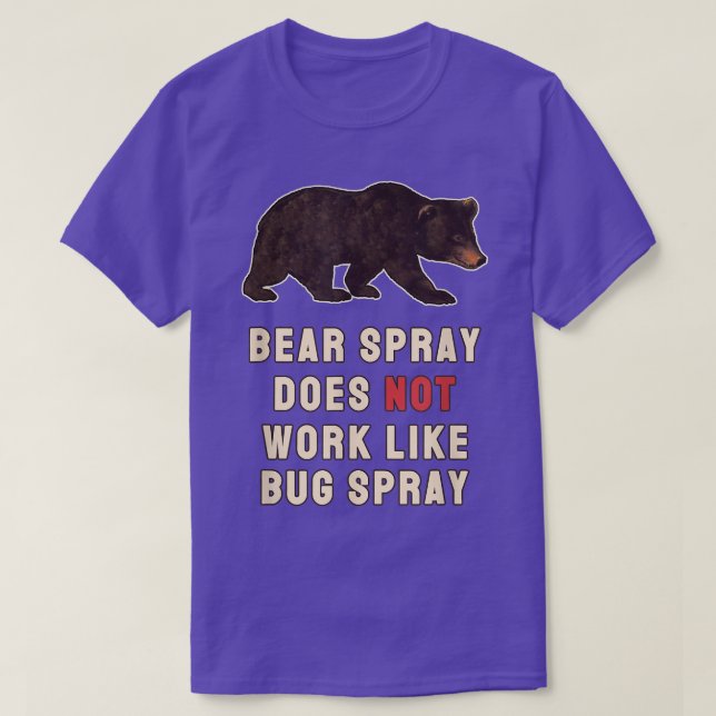 Bear Spray Not Bug Spray Funny Camping Sayings  T-Shirt (Design Front)