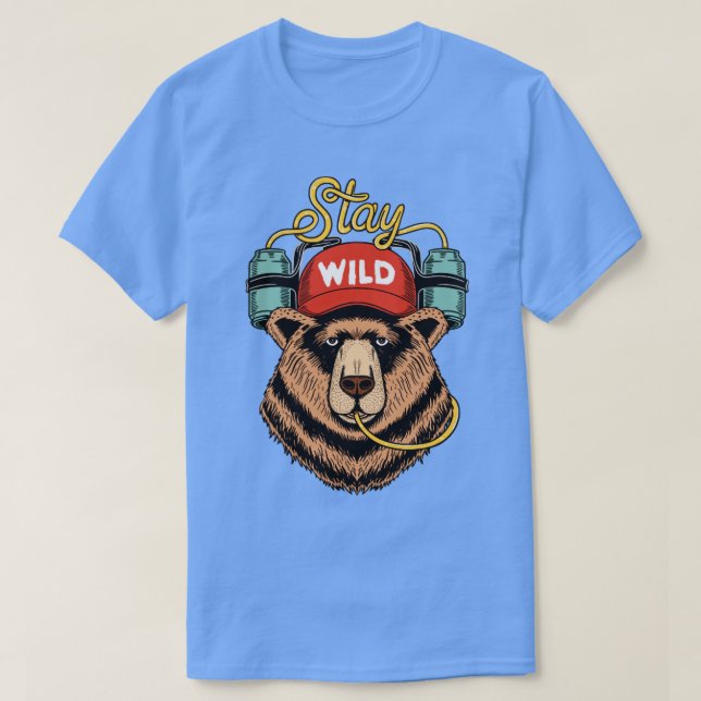 Bear stay wild T-Shirt (Design Front)