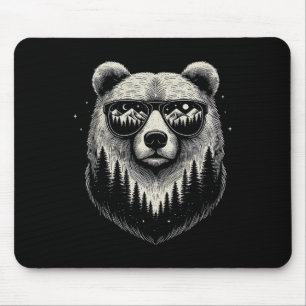 Bear Sungles Nature Scene Art Design For Women And Mouse Mat