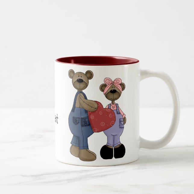 Bear Sweethearts Customisable Coffee/Tea Mug (Right)