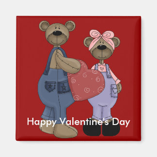 Bear Sweethearts Customisable Frig Magnet