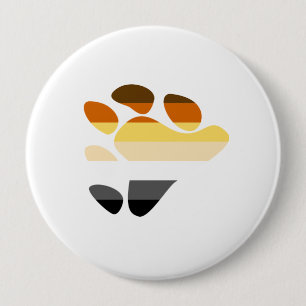 Bear Symbol 10 Cm Round Badge