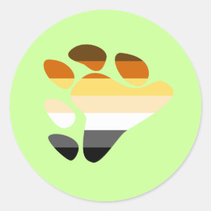 Bear Symbol Classic Round Sticker