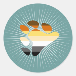 Bear Symbol Classic Round Sticker