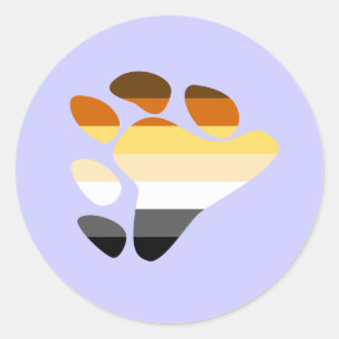 Bear Symbol Classic Round Sticker