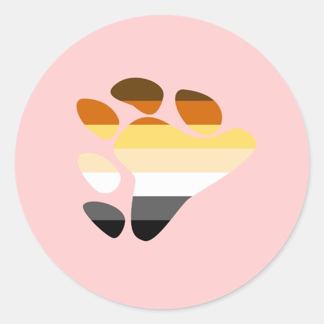Bear Symbol Classic Round Sticker (Front)