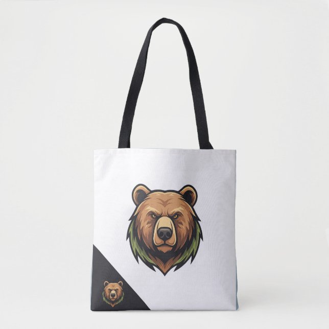 bear t-shirt logo tote bag (Front)
