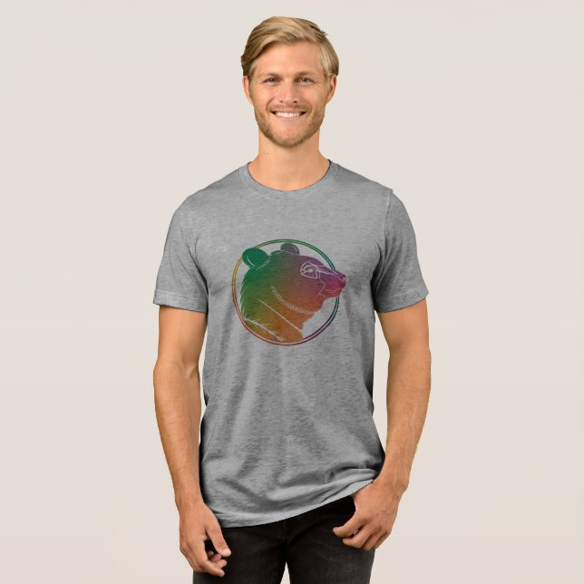 Bear T-Shirt Tri-Blend Shirt (Front Full)
