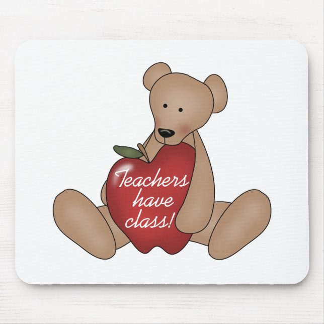 Bear Teachers Have Class Mouse Mat (Front)