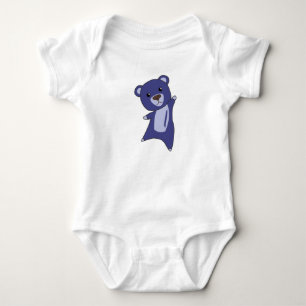 Bear Teddy Bear Little Bear Blue Funny Animals For Baby Bodysuit