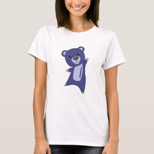 Bear Teddy Bear Little Bear Blue Funny Animals For T-Shirt