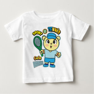 Bear tennis player baby T-Shirt
