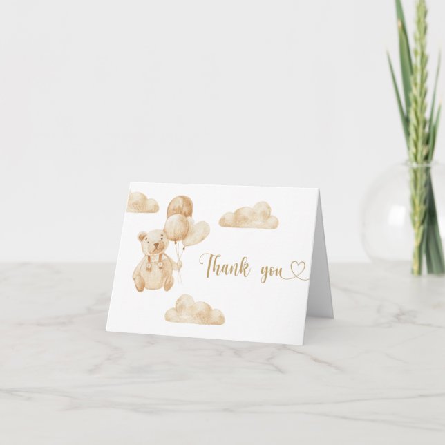 Bear thank you card (Front)