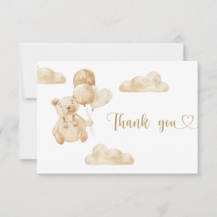 Bear thank you card