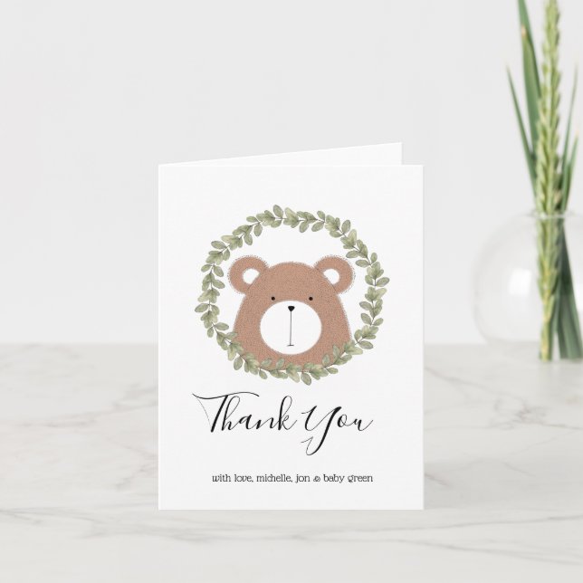 Bear Thank You Card (Front)