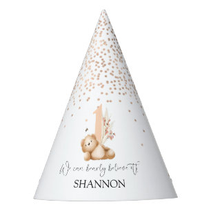 Bear & The Bee First Birthday Party Hat