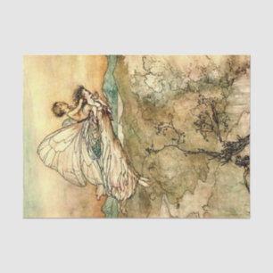 “Bear the Changeling” Fairy Art by Arthur Rackham Tissue Paper