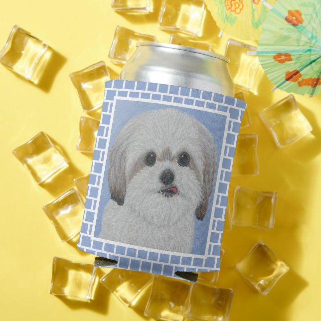 Bear the Malshi Tiled Can Cooler (In Situ Summer)