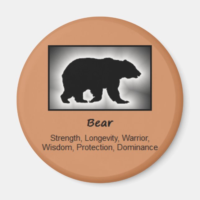 Bear Totem Animal Spirit Meaning Magnet (Front)