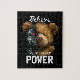 Bear toy half robot. jigsaw puzzle