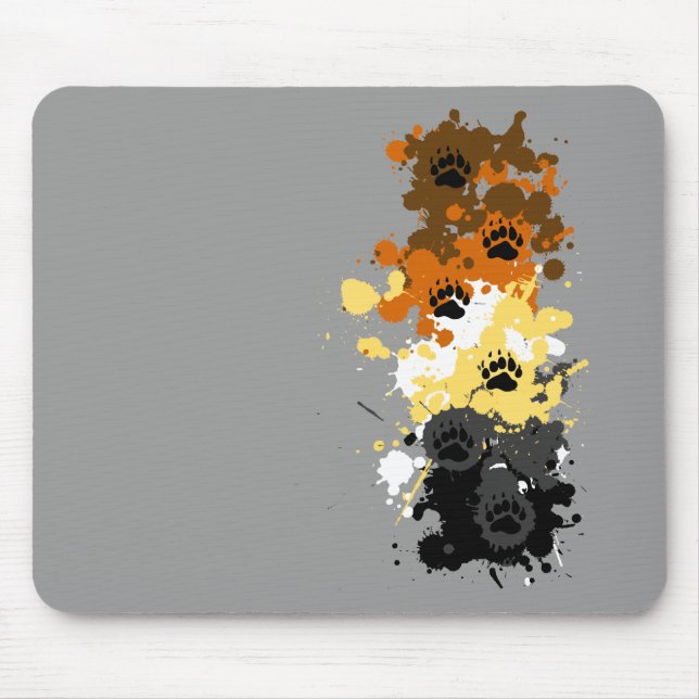 bear tracks mouse mat (Front)