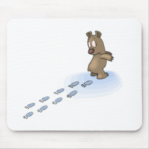 Bear Tracks Mouse Mat
