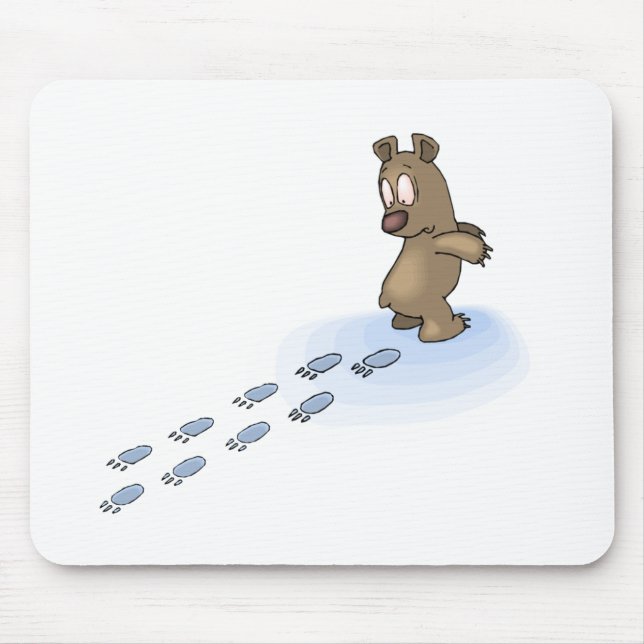 Bear Tracks Mouse Mat (Front)