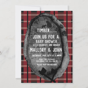 Bear Trail Woods Adventure Lumbar Jack Invitation