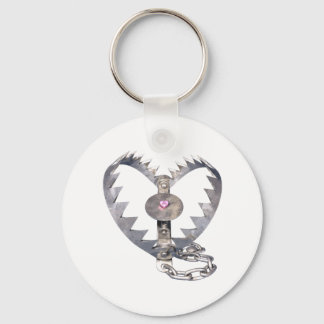 Bear Trap Heart Key Ring