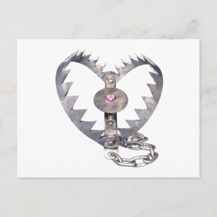 Bear Trap Heart Postcard