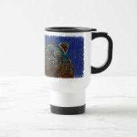 Bear Travel Mug: Starry Background