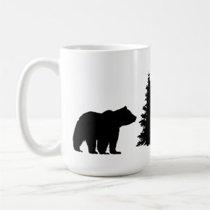 Bear & Tree Silhouette Coffee Mug