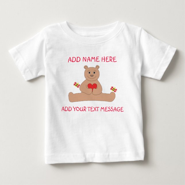 Bear Valentine Infant T-shirt (Front)