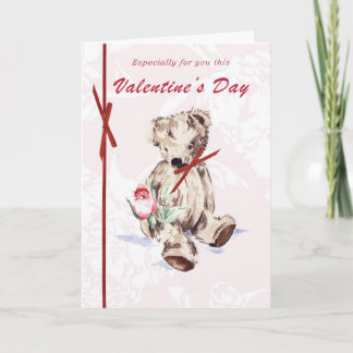 Bear valentine's Day Card