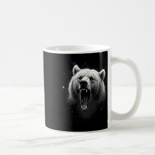 Bear Vintage Angry Grizzly Bear Hiking Camping Roa Coffee Mug
