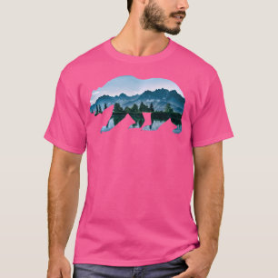 Bear Vintage National Park Bear Wildlife Mountains T-Shirt