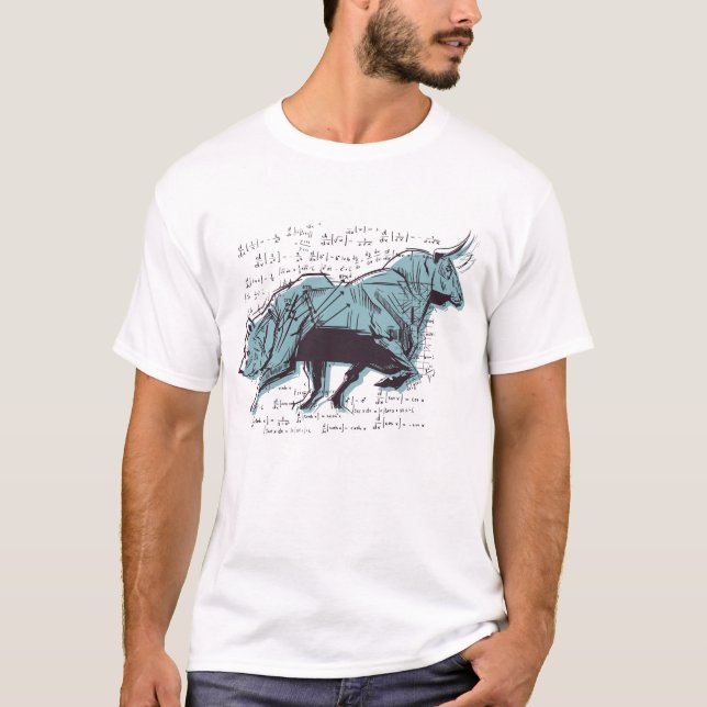 Bear vs Bull Investor Stock Forex Market Trader T-Shirt (Front)