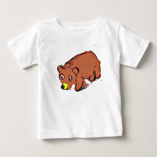 Bear Walking Baby T-Shirt (Front)