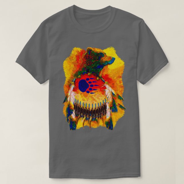 Bear Warrior Native American T  T-Shirt (Design Front)