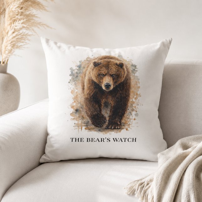 Bear Watch Mountain Den Accent Cushion (Creator Uploaded)