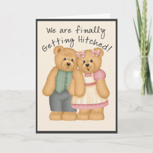 Bear Wedding Invitation