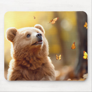 Bear Wild Animal Tranquil Peaceful  Mouse Mat