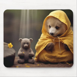 Bear Wild Animal Tranquil Peaceful Mouse Mat