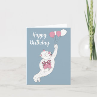 Bear with Balloons Card