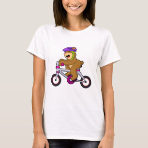 Bear with Bicycle & Helmet T-Shirt