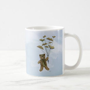 Bear with Book Butterflies 3 Coffee Mug